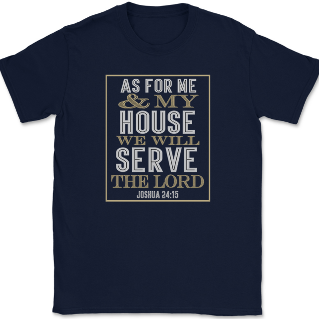 As For Me And My House T-Shirt Mens Tee - Image 6