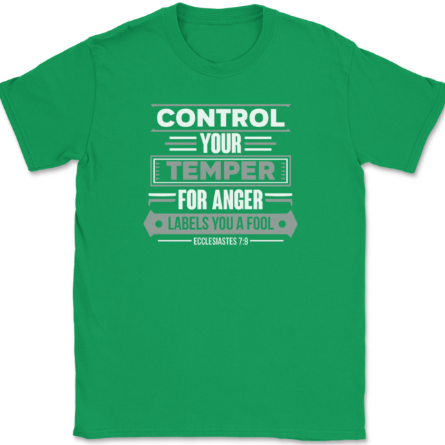 Control Your Temper T-Shirt Mens Tee - Image 7