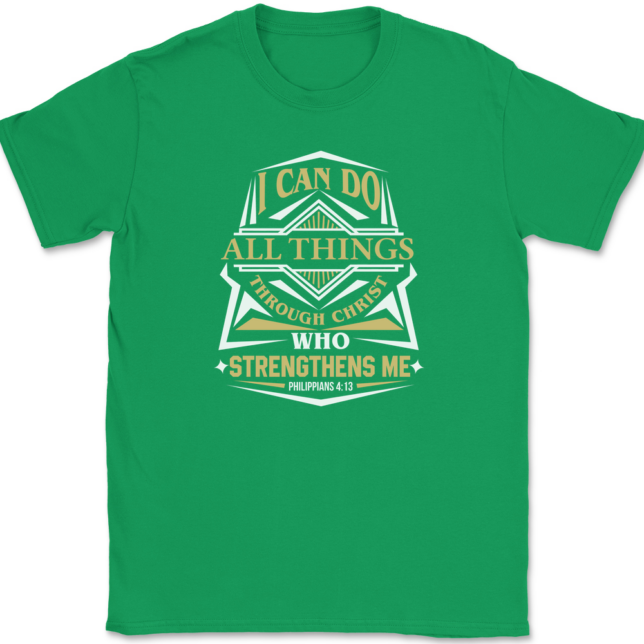 I Can Do All Things T-Shirt Mens Tee - Image 7