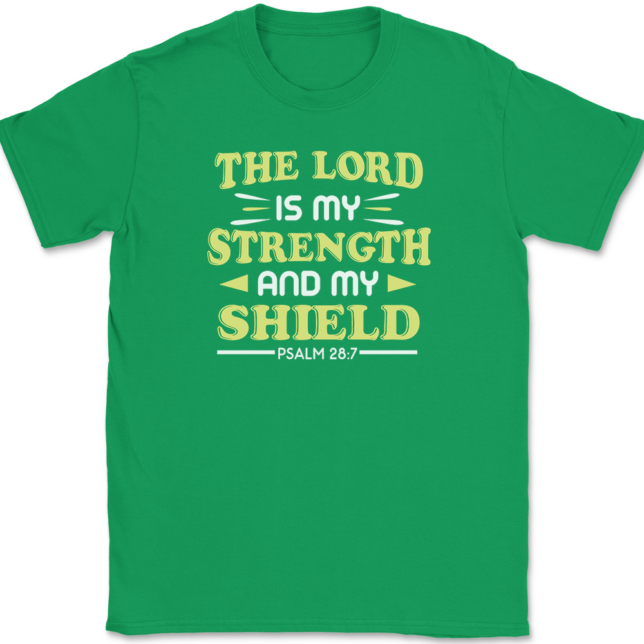 The Lord Is My Strength T-Shirt Mens Tee - Image 7