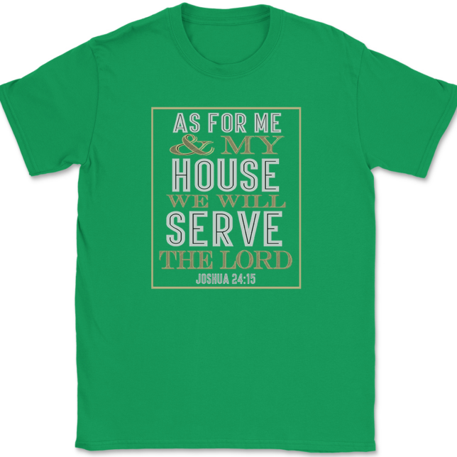 As For Me And My House T-Shirt Mens Tee - Image 7