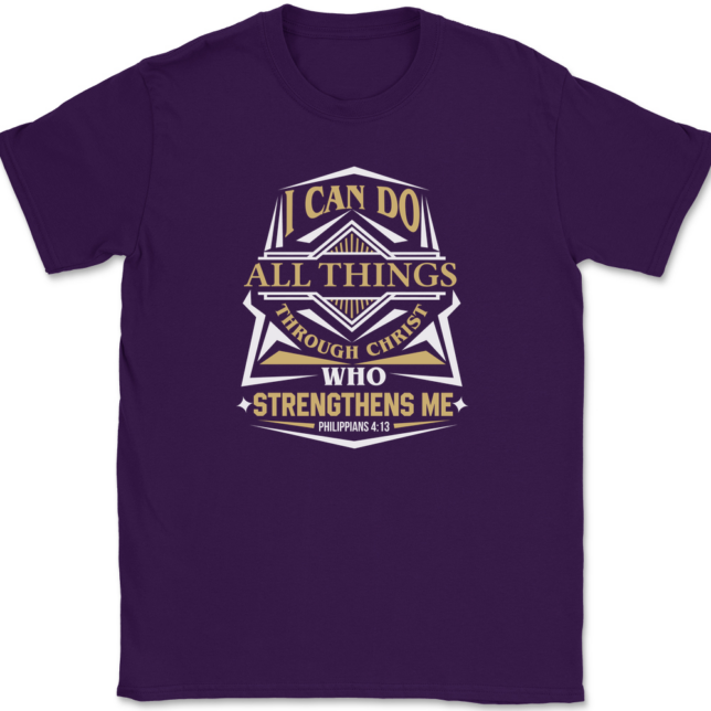 I Can Do All Things T-Shirt Mens Tee - Image 8
