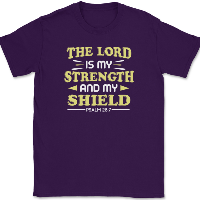 The Lord Is My Strength T-Shirt Mens Tee - Image 8
