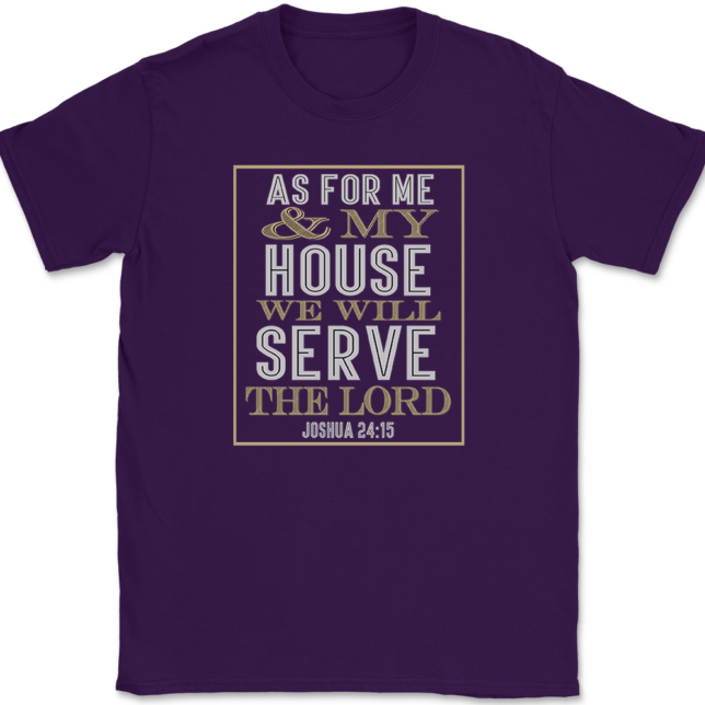As For Me And My House T-Shirt Mens Tee - Image 8
