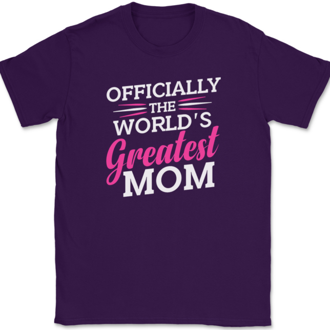 Officially Worlds Greatest Mom T-Shirt Mens Tee - Image 8