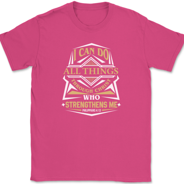 I Can Do All Things T-Shirt Mens Tee - Image 9