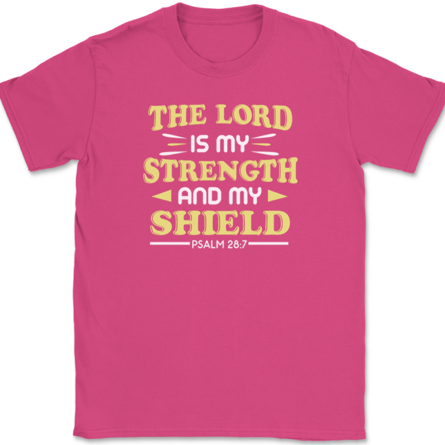 The Lord Is My Strength T-Shirt Mens Tee - Image 9