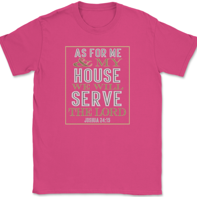 As For Me And My House T-Shirt Mens Tee - Image 9