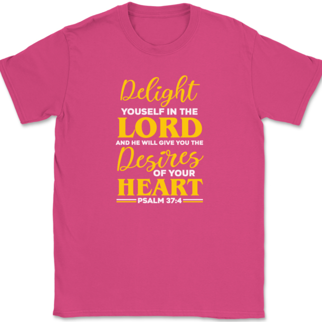 Delight Yourself In The Lord T-Shirt Mens Tee - Image 9