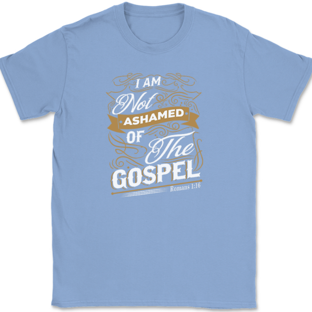 I Am Not Ashamed of The Gospel T-Shirt Mens Tee - Image 10