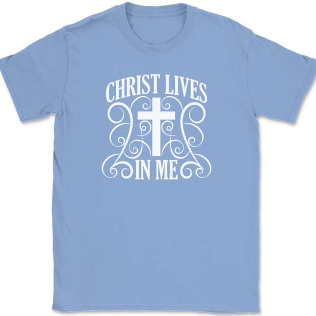 Christ Lives In Me T-Shirt Mens Tee - Image 10