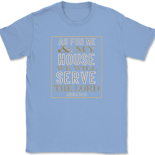 As For Me And My House T-Shirt Mens Tee - Image 10