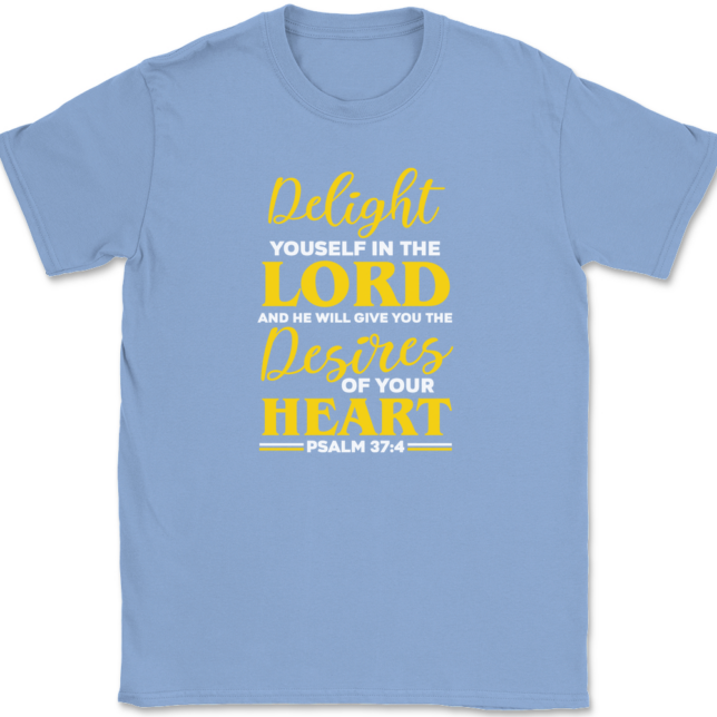 Delight Yourself In The Lord T-Shirt Mens Tee - Image 10