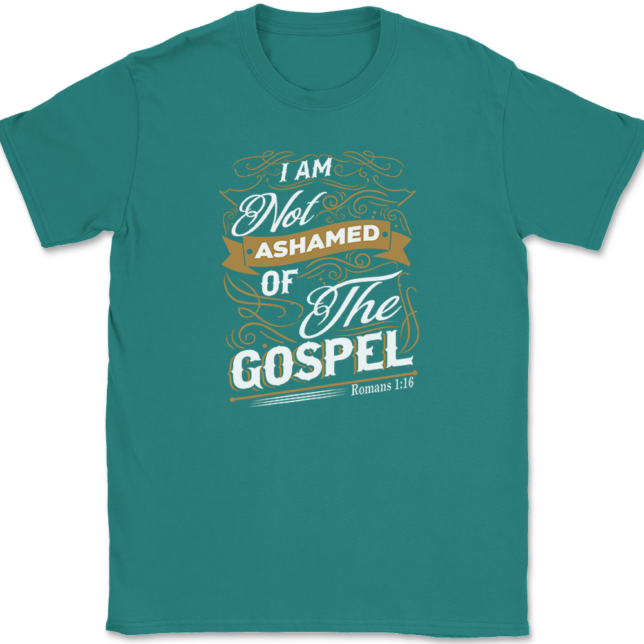 I Am Not Ashamed of The Gospel T-Shirt Mens Tee - Image 11