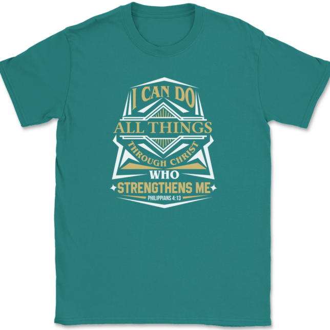I Can Do All Things T-Shirt Mens Tee - Image 11