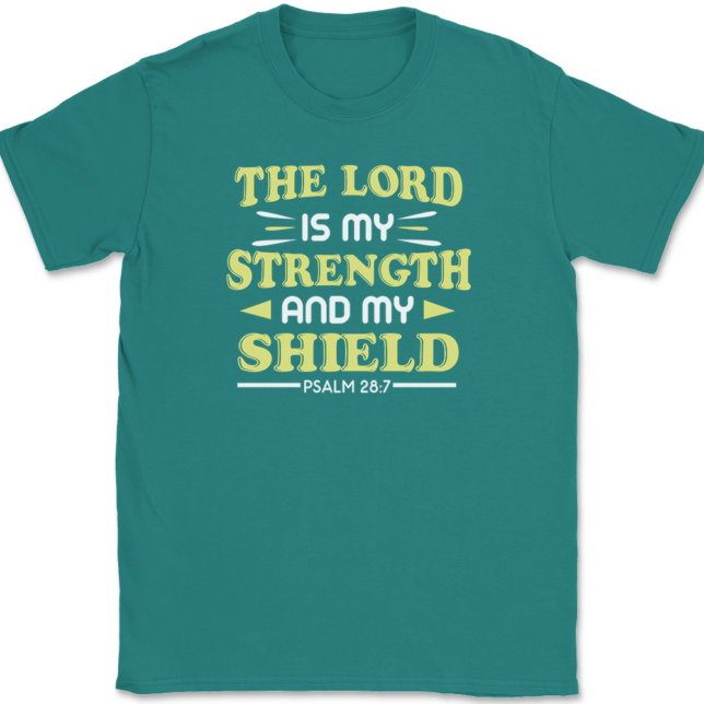 The Lord Is My Strength T-Shirt Mens Tee - Image 11