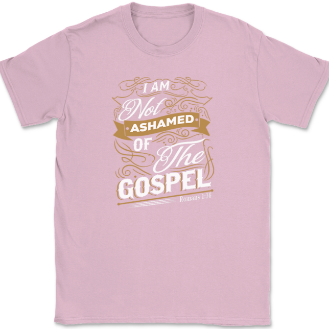 I Am Not Ashamed of The Gospel T-Shirt Mens Tee - Image 12