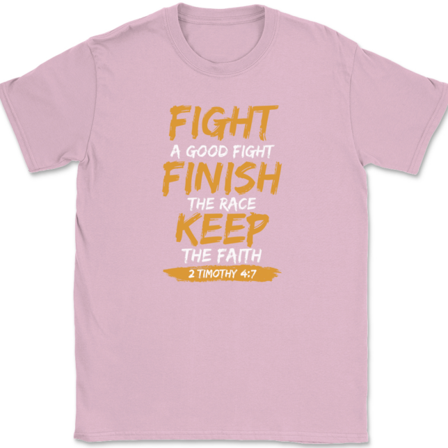 Fight A Good Keep The Faith T-Shirt Mens Tee - Image 12
