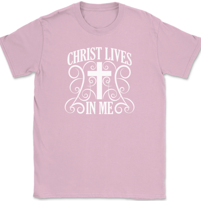 Christ Lives In Me T-Shirt Mens Tee - Image 12