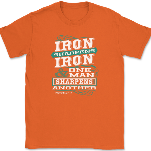 Iron Sharpens Iron T-Shirt Mens Tee - Image 13