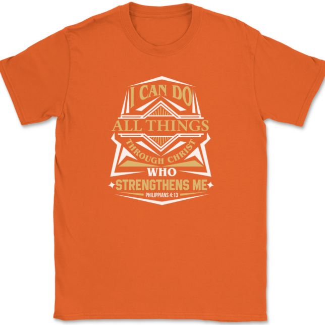 I Can Do All Things T-Shirt Mens Tee - Image 13