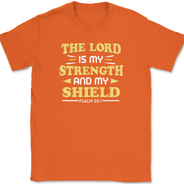 The Lord Is My Strength T-Shirt Mens Tee - Image 13