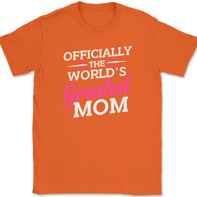 Officially Worlds Greatest Mom T-Shirt Mens Tee - Image 13