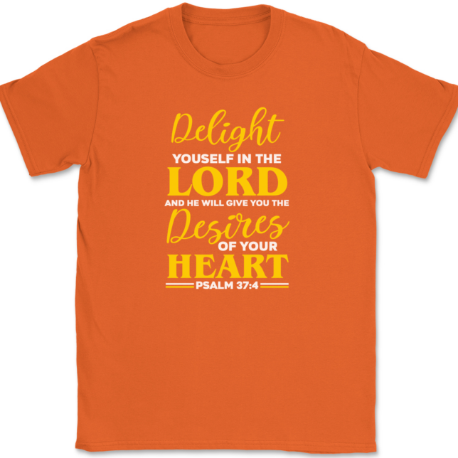 Delight Yourself In The Lord T-Shirt Mens Tee - Image 13