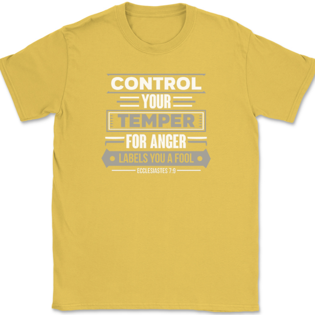 Control Your Temper T-Shirt Mens Tee - Image 14