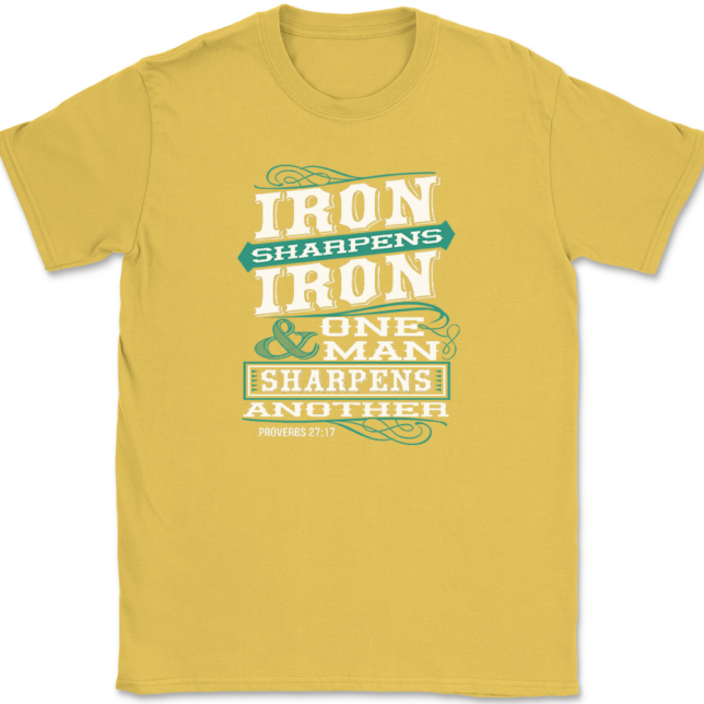 Iron Sharpens Iron T-Shirt Mens Tee - Image 14
