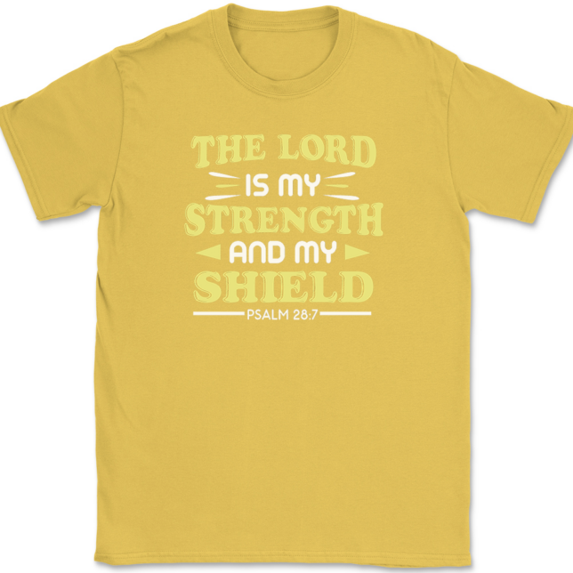 The Lord Is My Strength T-Shirt Mens Tee - Image 14
