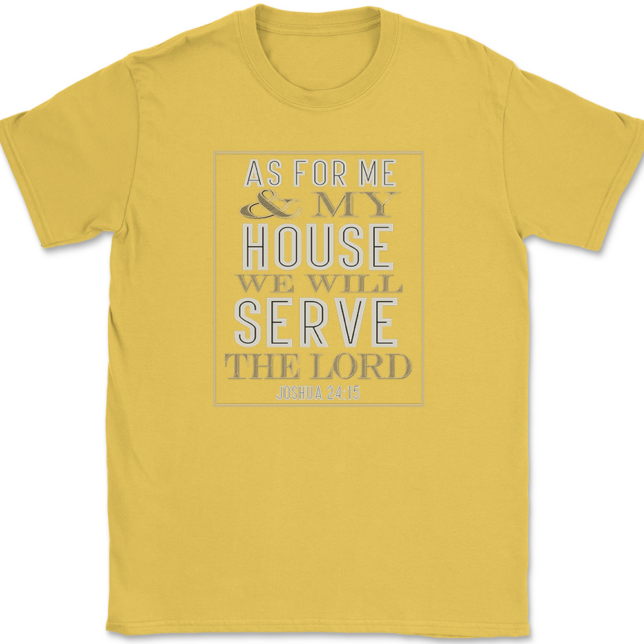 As For Me And My House T-Shirt Mens Tee - Image 14