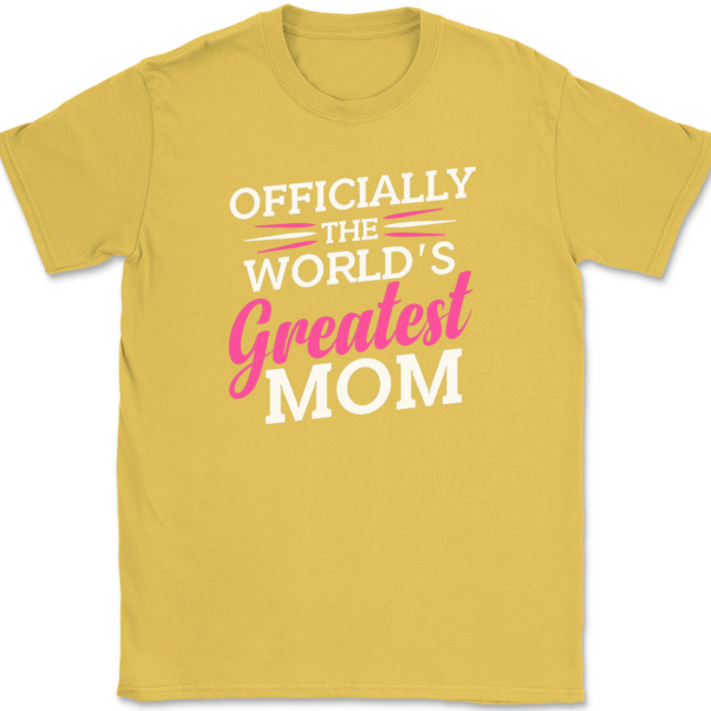 Officially Worlds Greatest Mom T-Shirt Mens Tee - Image 14