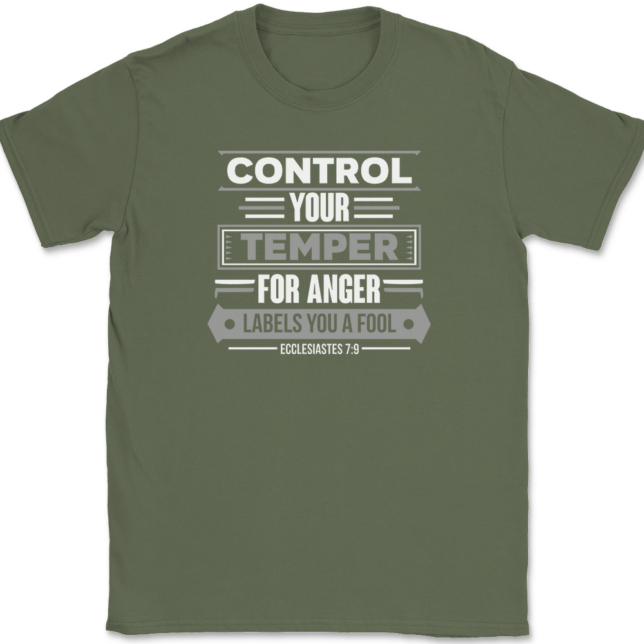 Control Your Temper T-Shirt Mens Tee - Image 15