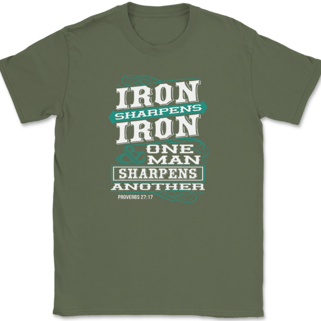 Iron Sharpens Iron T-Shirt Mens Tee - Image 15