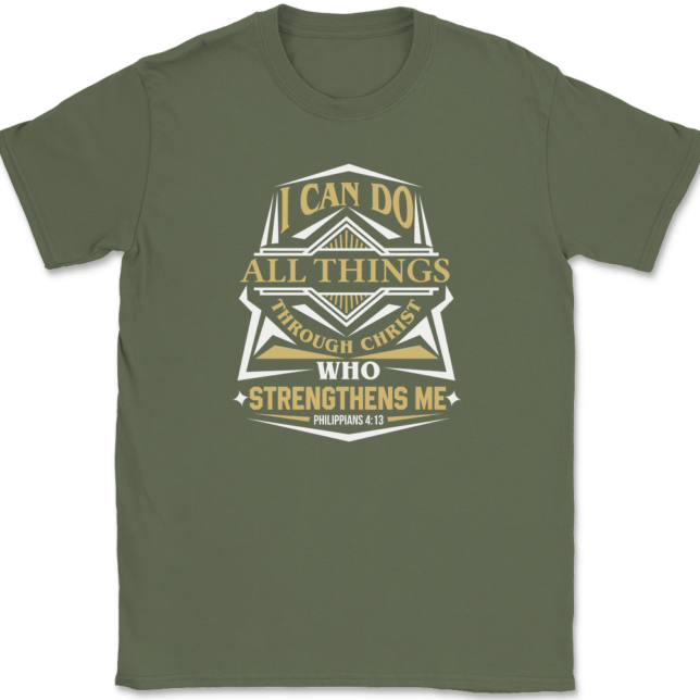 I Can Do All Things T-Shirt Mens Tee - Image 15