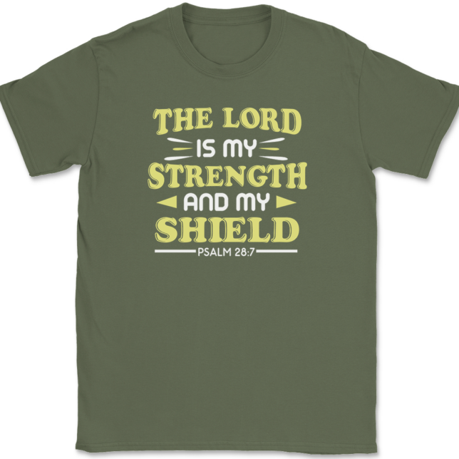 The Lord Is My Strength T-Shirt Mens Tee - Image 15