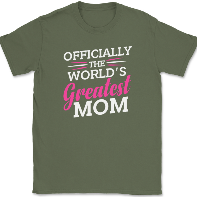 Officially Worlds Greatest Mom T-Shirt Mens Tee - Image 15