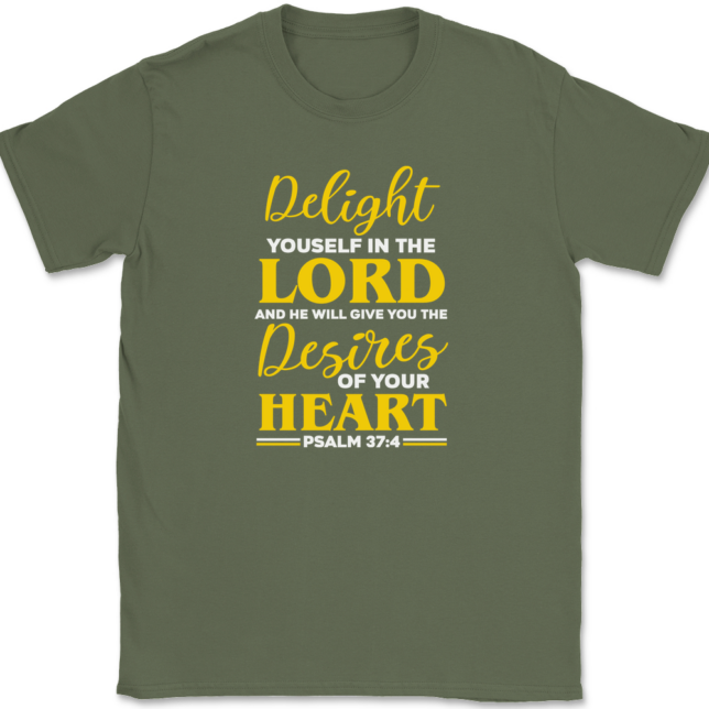 Delight Yourself In The Lord T-Shirt Mens Tee - Image 15