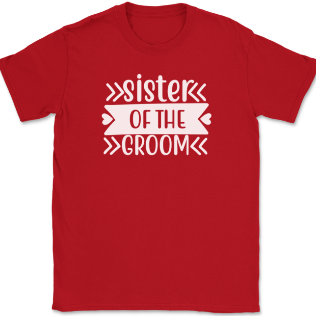 Sister of the Groom T-Shirt Mens Tee - Image 4