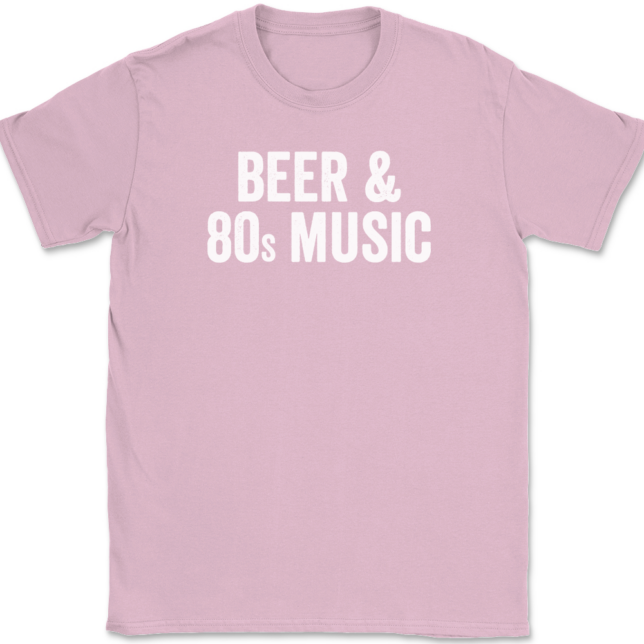 Beer and 80s Music T-Shirt Mens Tee - Image 12