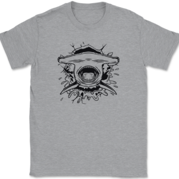 Hammerhead Shark Ripping T-Shirt Mens Tee
