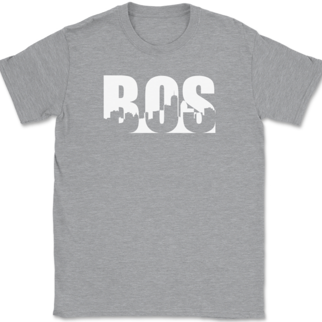 Boston Cityscape MA T-Shirt Mens Tee - Image 2