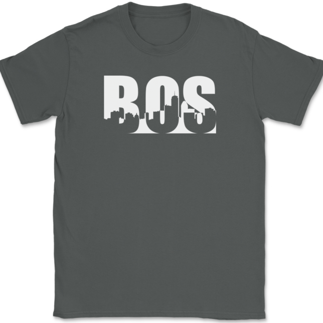 Boston Cityscape MA T-Shirt Mens Tee - Image 3