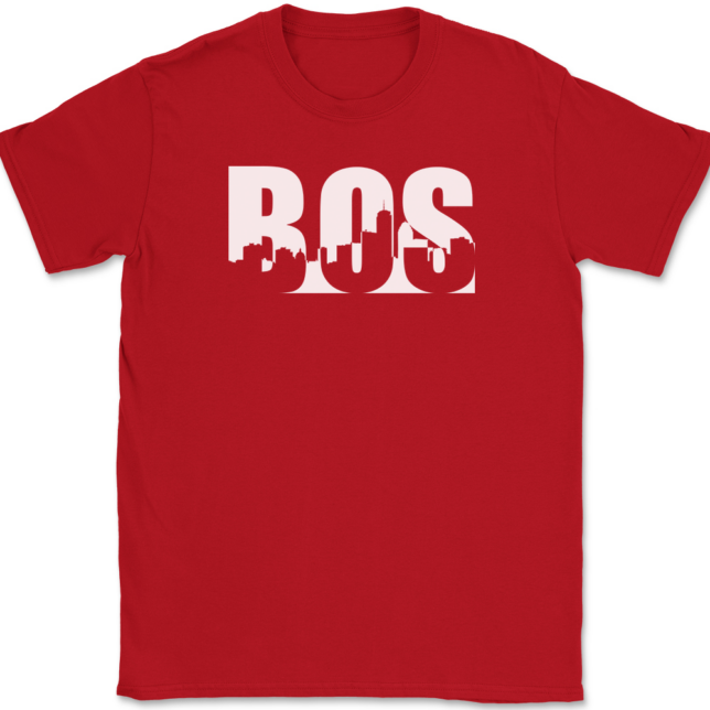 Boston Cityscape MA T-Shirt Mens Tee - Image 4
