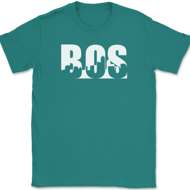 Boston Cityscape MA T-Shirt Mens Tee - Image 11