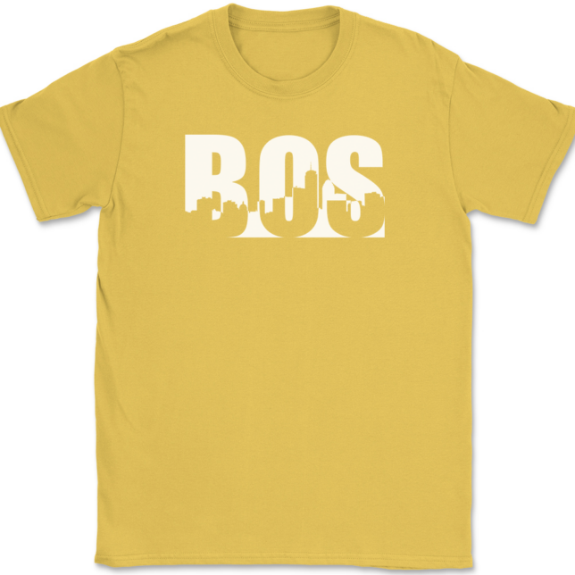 Boston Cityscape MA T-Shirt Mens Tee - Image 14