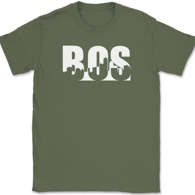 Boston Cityscape MA T-Shirt Mens Tee - Image 15