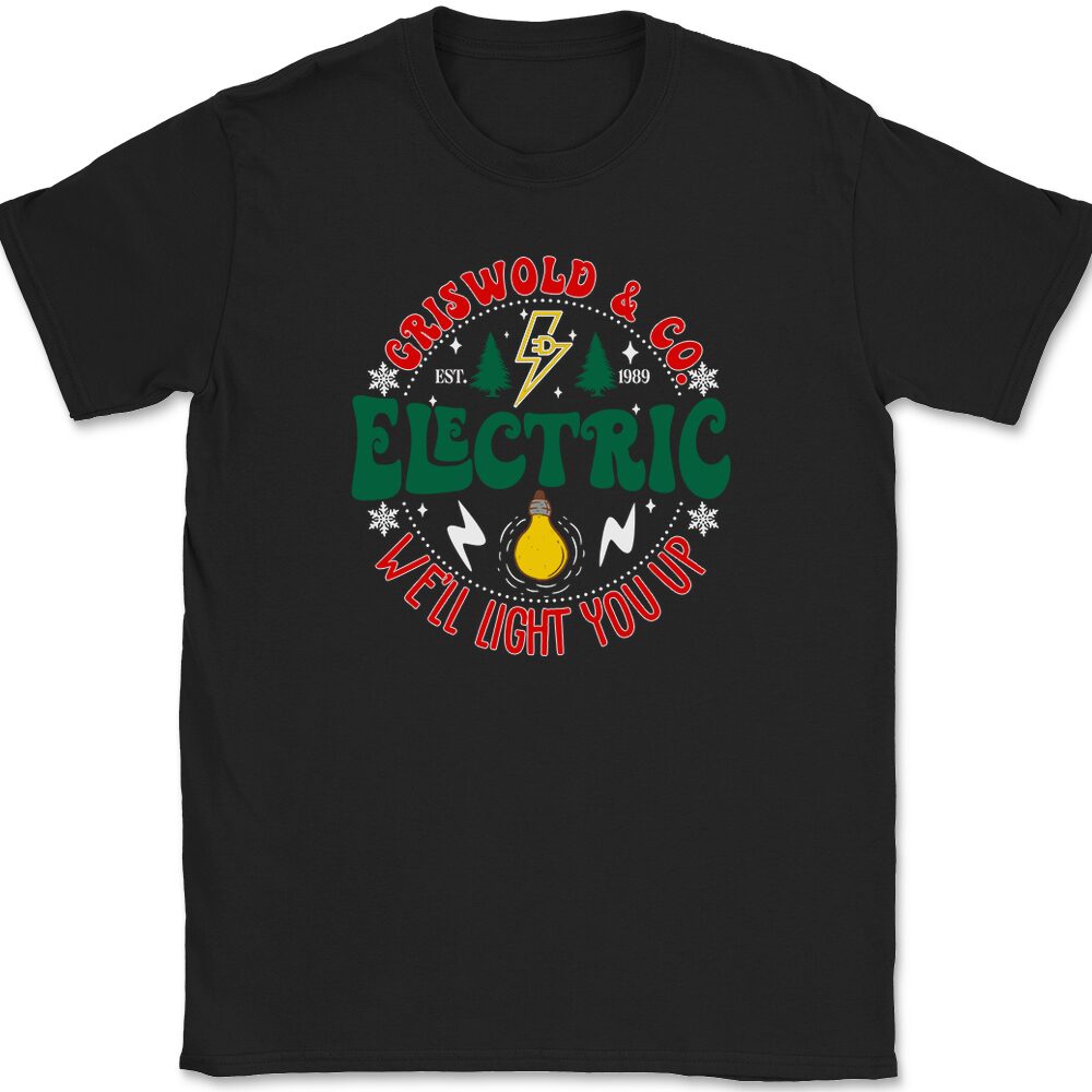 Griswold and Co Electric We'll Light You Up T-Shirt Mens Tee