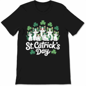 St. Catrick's Day Kitty Crew Unisex T-Shirt Funny Sarcastic Humor Novelty